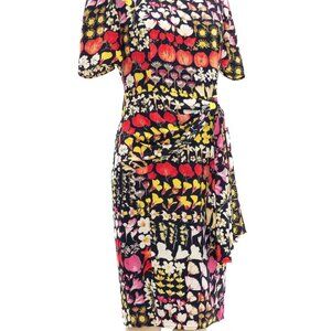 Vintage Valentino botanical dress size 8